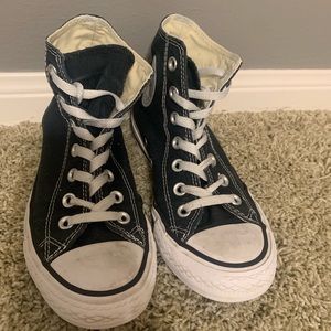 Converse All-Star Hightops Sz. 4.5M/6.5W Black